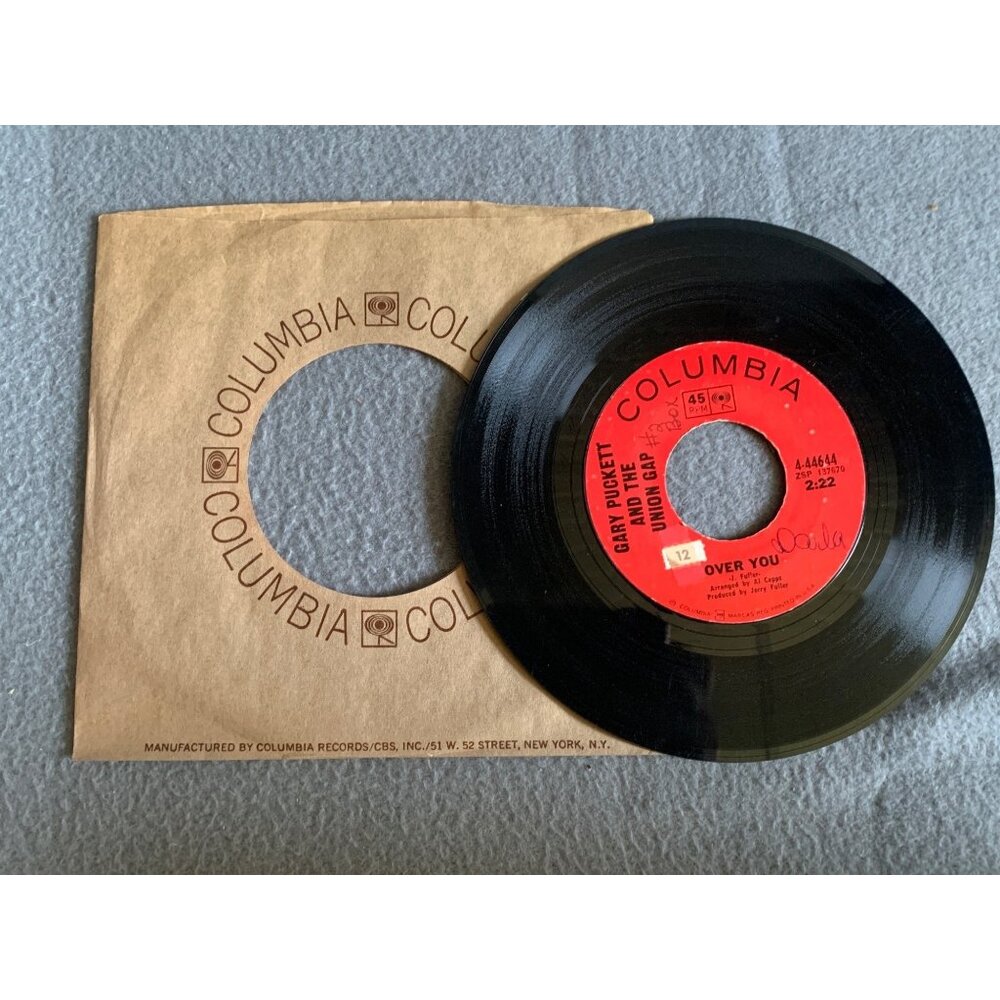 Gary Puckett & The Union Gap - If the Day Would Come & Over You 45 Record